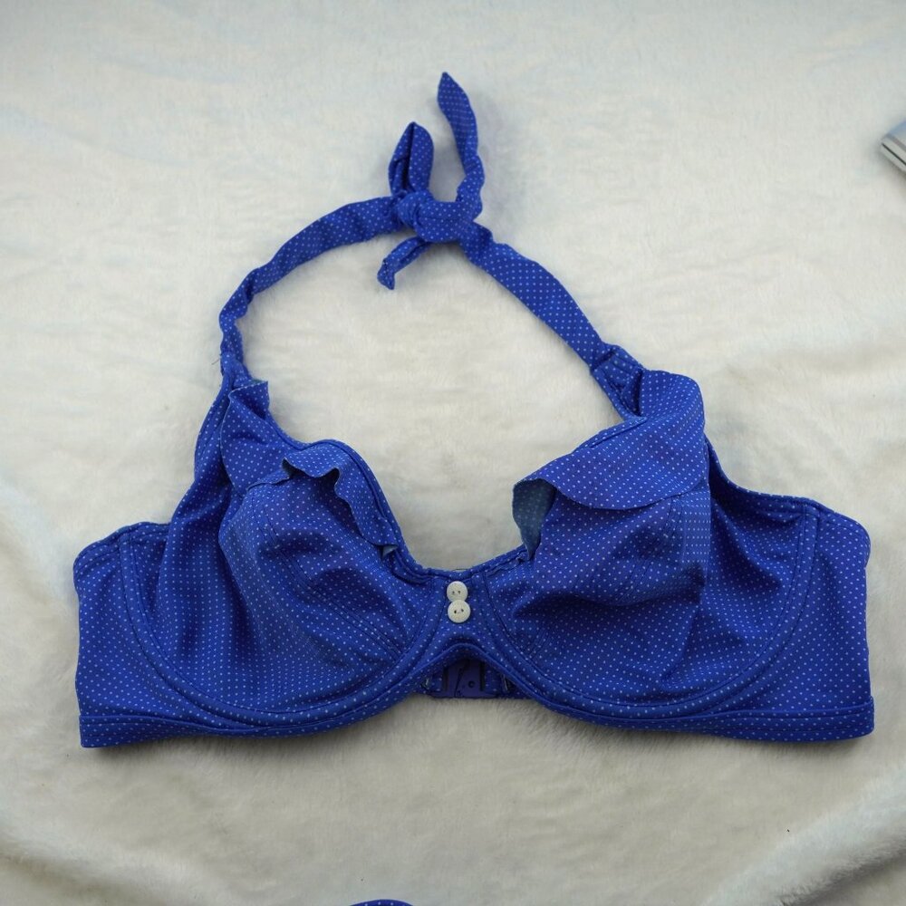 Freya Royal Blue Ruffled Bikini - Picture 2 of 9